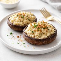 Parmesan Risotto Stuffed Portabellas