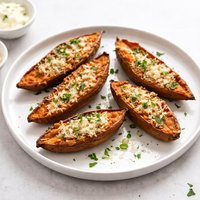 Parmesan Roasted Sweet Potato Skins