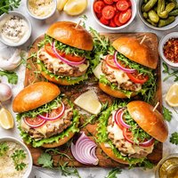 Parmesan Turkey Burgers