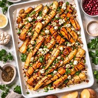 Parsnip Sweet Potatoes Roasted