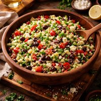 Party Size Greek Couscous Salad