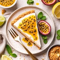 Passionfruit Cheesecake Slice