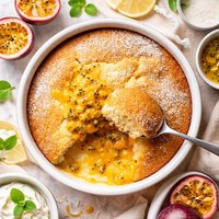 Passionfruit Saucing Pudding