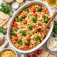 Passover Farfeloni and Cheese Casserole