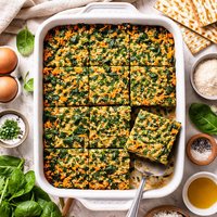 Passover Spinach Vegetable Kugel