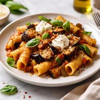 Pasta Alla Norma Fresh Pasta with Eggplant Aubergine