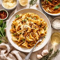 Pasta and Burnt Butter Sauce