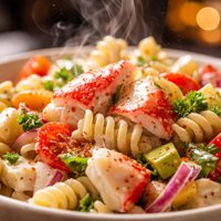 Pasta and Crab Meat Salad