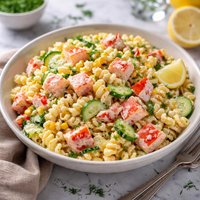 Pasta and Fake Crab Salad