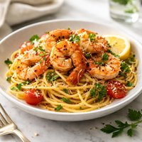 Pasta and Shrimp