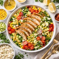 Pasta and Vegetable Salad with Chicken