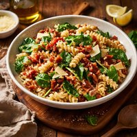 Pasta Bacon Spinach Salad