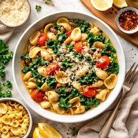 Pasta Beans N Greens