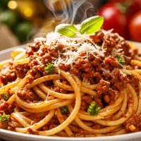 Pasta Bolognese with Cheese