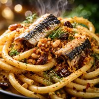 Pasta Bucatini Con Le Sarde Sardines