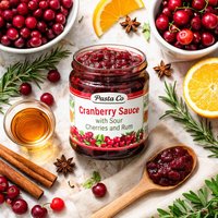 Pasta Co Cranberry Sauce with Sour Cherries and Rum