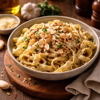 Pasta in Almond Garlic Sauce