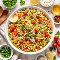 Pasta Pea Pepper Salad