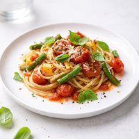 Pasta Primavera with Cherry Tomato Sauce