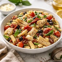 Pasta Salad W Artichokes Sun Dried Tomatoes