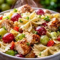 Pasta Salad with Chicken and Grapes