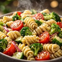 Pasta Salad with Poppy Seed Dressing