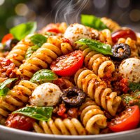 Pasta Salad with Sun Dried Tomato Pesto