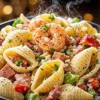 Pasta Shell and Shrimp or Ham Salad