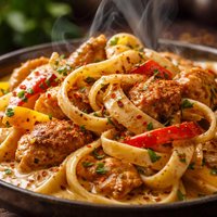 Pasta with Cajun Cream Sauce