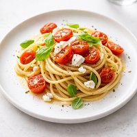Pasta with Cherry Tomatoes and Goat Cheese