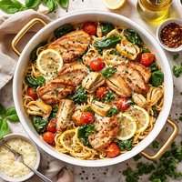 Pasta with Chicken and Artichokes