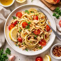 Pasta with Crab for One Person