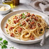 Pasta with Cream and Pancetta