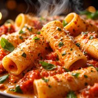 Pasta with Fire Roasted Vodka Sauce