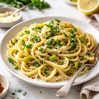 Pasta with Leeks and Parsley