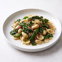 Pasta with Lima Beans and Swiss Chard