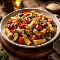 Pasta with Roasted Vegetables