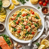 Pasta with Salmon Sauce Denmark