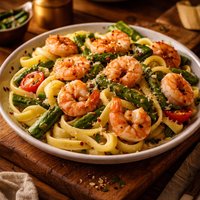 Pasta with Shrimp and Asparagus