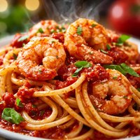 Pasta with Shrimp Pomodoro Sauce