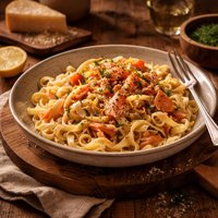 Pasta with Smoked Salmon and Cream