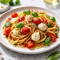 Pasta with Tomato and Mozzarella