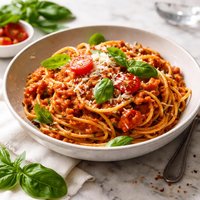 Pasta with Tomato Sauce and Cheese