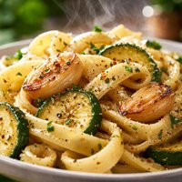 Pasta with Zucchini and Roasted Garlic