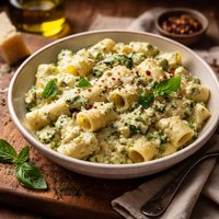 Pasta with Zucchini Ricotta Sauce