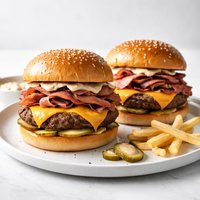 Pastrami Cheese Burgers
