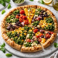 Patchwork Veggie Pizza