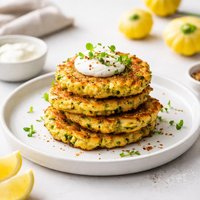 Pattypan Squash Fritters