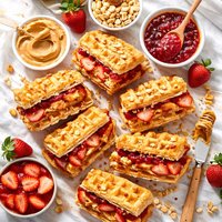 Pb J Wafflewiches