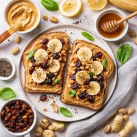 Pea Nut Raisin Sandwich